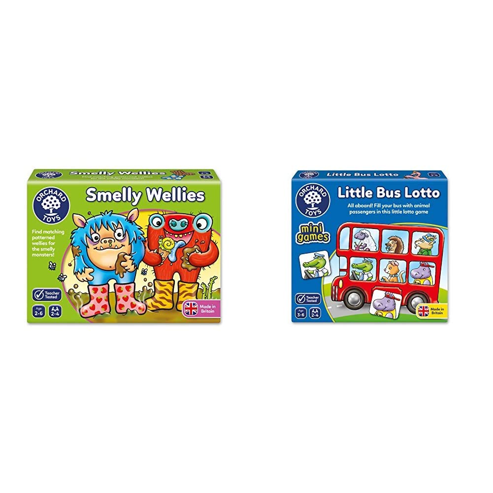 #27 — Orchard Toys Smelly Wellies Game & Toys Little Bus Lotto Min...