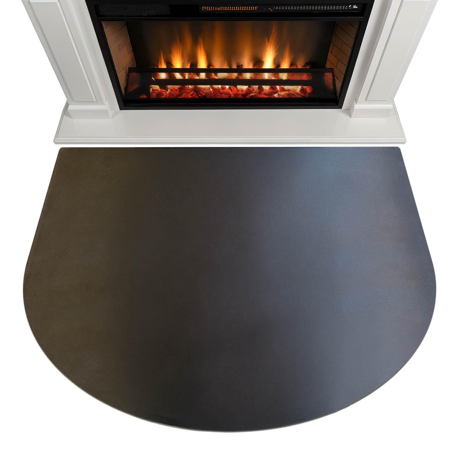 Tappeto Ignifugo in Metallo 100x100 cm | Finitura Opaca | Antiscintilla | Facile da Pulire | Resistente alle Alte Temperature | in Acciaio | Protezione del Pavimento | Colore Nero