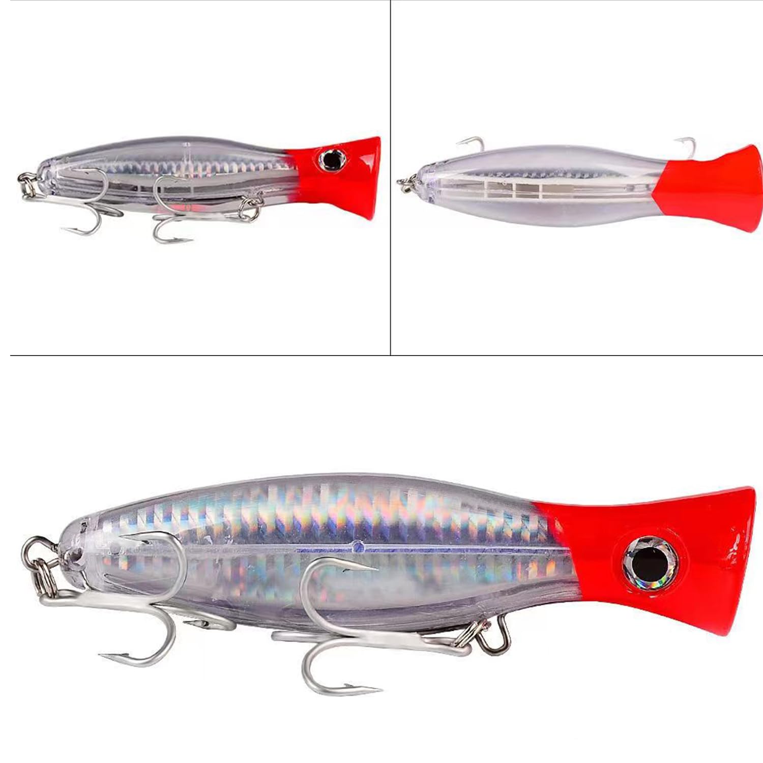 Amazon.com : Saltwater Fishing Lures with 3X Strong Hooks, 3PCS Artificial  Top Water Baits for Bass Fishing, 4.72In Fishing Lures Kit for Saltwater  Freshwater Trout Bass Salmon Fishing : Sports & Outdoors