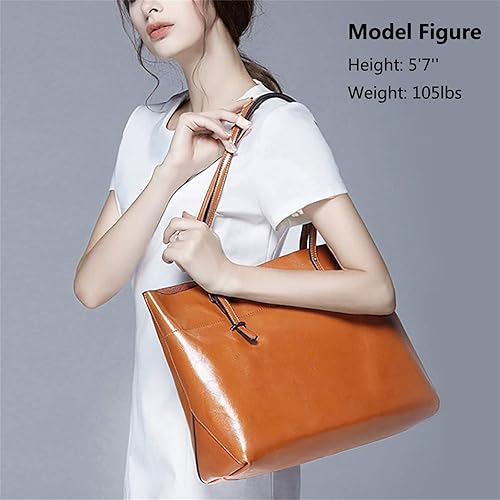 Miniatura 3 de Bolso de hombro para mujer S-ZONE, de estilo clásico y cuero, versión mejorada.