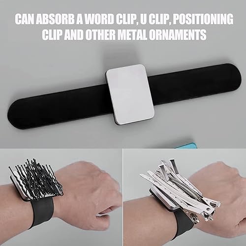 Miniatura 6 de Soporte magnético para pasadores de Bobby  Sujeta pasadores y clips de metal de fácil alcance  Herramientas de belleza  Soporte magnético para