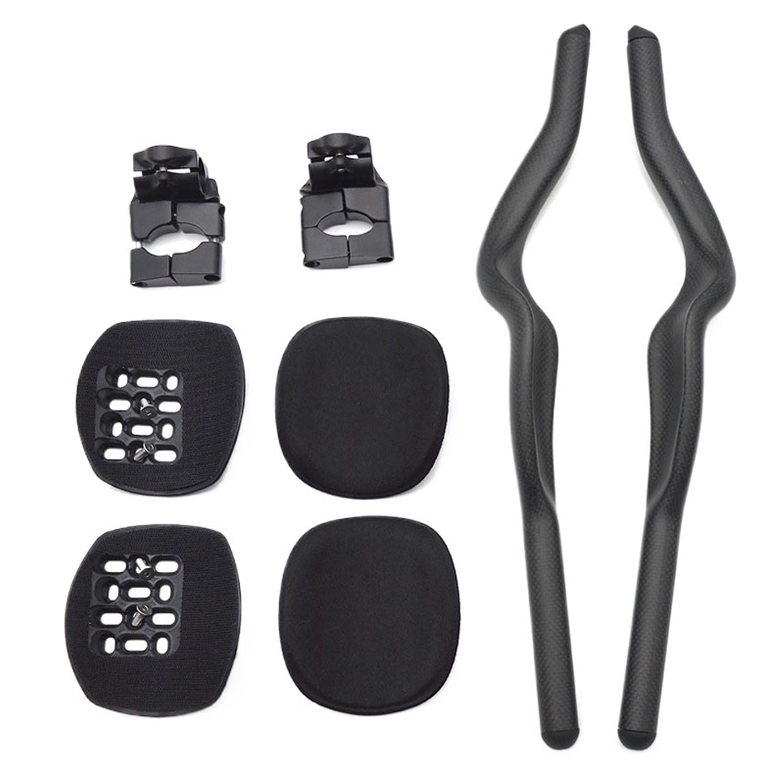 Rower szosowy Triathlon Czas Trial Pełna karbonowa podpórka rowerowa TT Kierownica 35° Do przedłużenia kierownicy Z klipsem(1 Set TT Bars Matte)