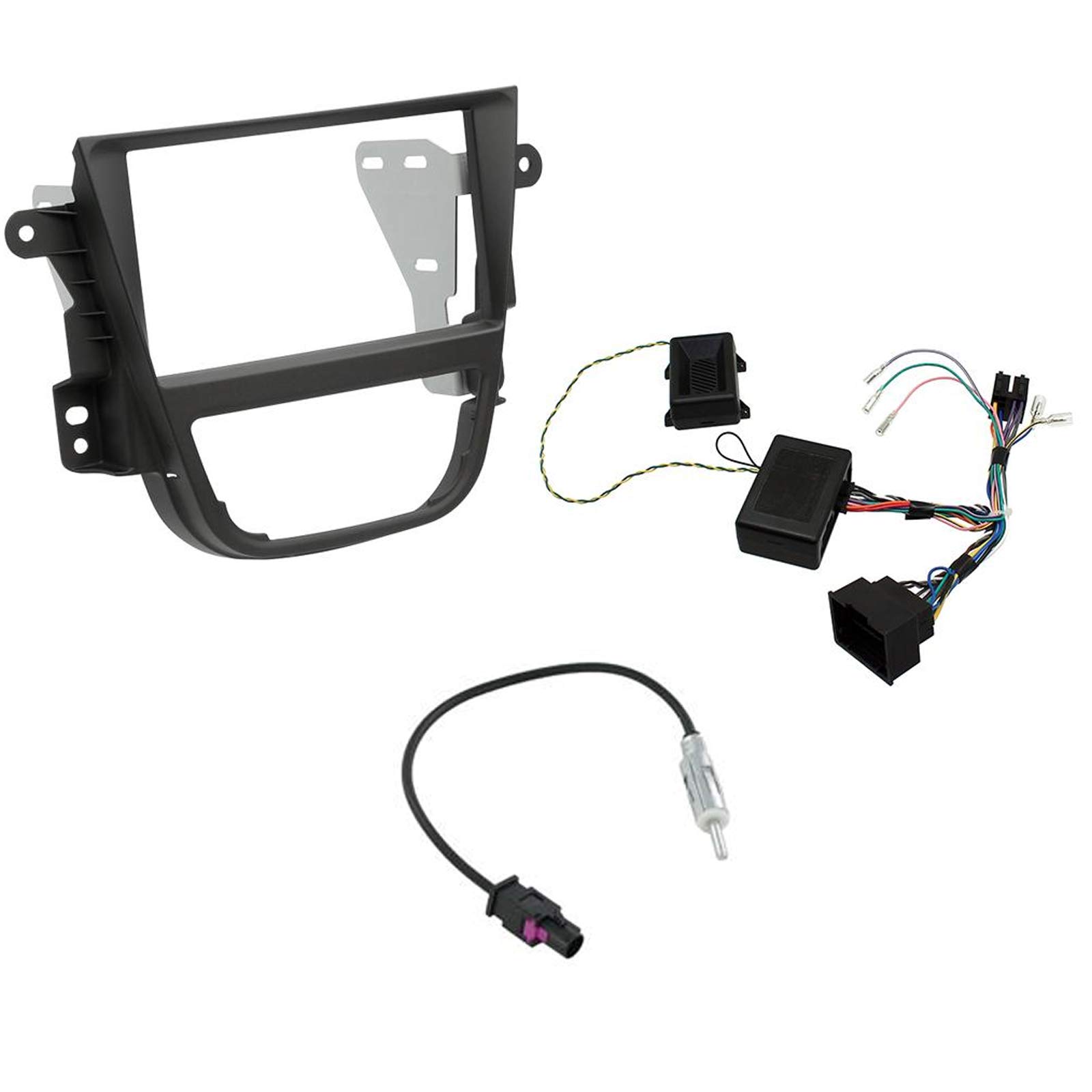 Connects2 CTKVX19 - Vauxhall, Opel Mokka 2012 Onwards Black Double DIN Fascia & Head Unit Replacement Interface Kit
