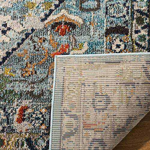 Tapete SAFAVIEH Monaco 4' x 5'7" Azul Gris miniatura 5