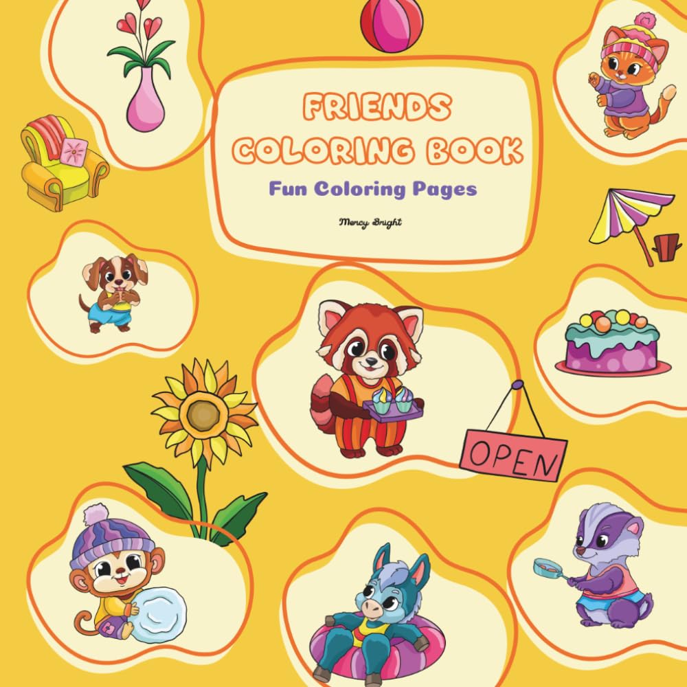 Friends Coloring Book: Fun Coloring Pages