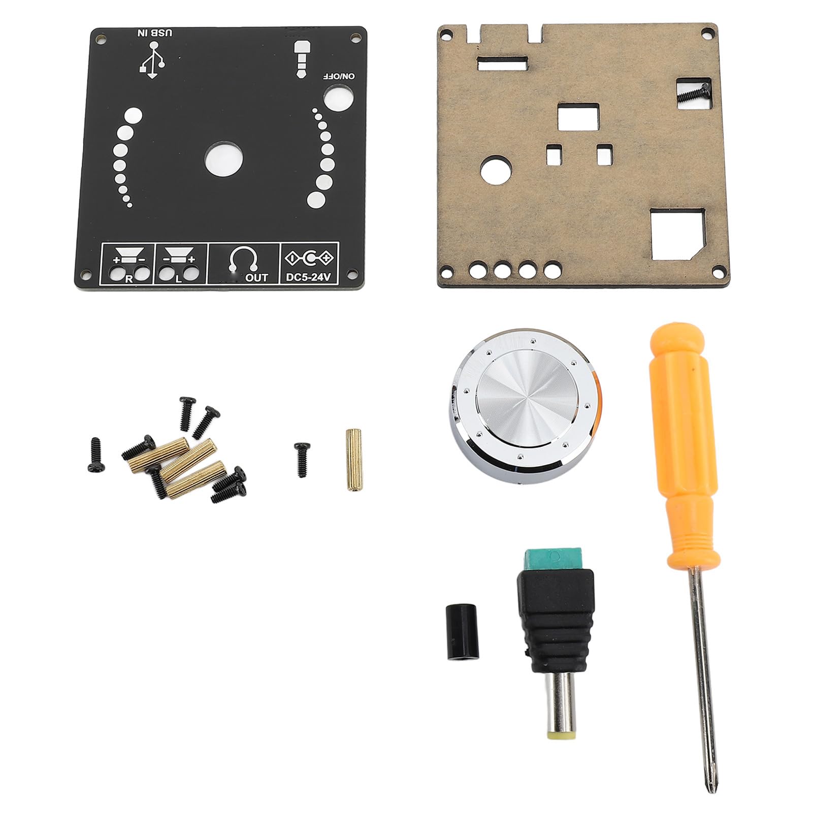 ZK 1002M Mini Digitaler Leistungsverstärker, Dualkanal Stereo Sound, DC5-24V Spannungsbereich, Bluetooth 5.0 Empfänger, 20-200W 4-8Ω Kompatibilität, DIY Lautsprecher System Modul