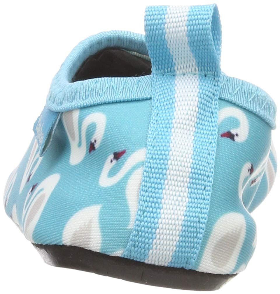 Playshoes Dziewczęce klapki kąpielowe buty do wody łabędzie, turkusowy, 24/25 EU