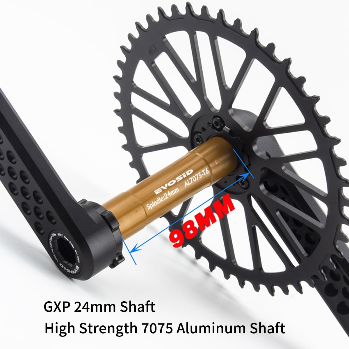 GXP zestaw korbowy do roweru szosowego, 160 mm, 165 mm, 170 mm, 175 mm, zestaw ramion korbowych 40T, 42T, 44T, 46T, 48T, do 7-12 prędkości, pojedyncza tarcza łańcuchowa z uchwytem na dole rowery