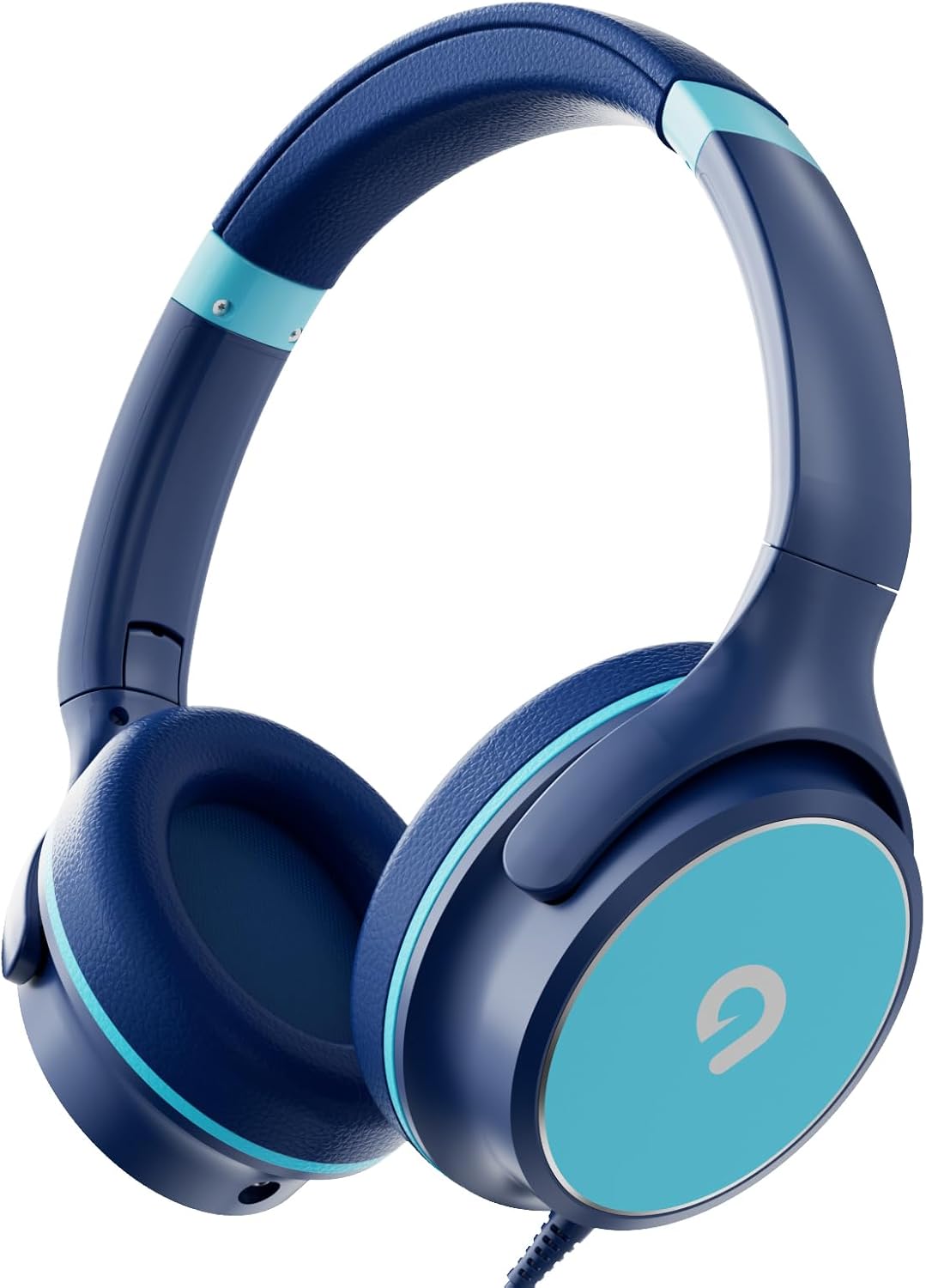 Casque pour enfants avec limiteur de volume sûr 85 dB/94 dB pour les enfants/ados, casque audio stéréo pliable HD pour Kindle Kids/Fire Tablet/iPad/ordinateur portable, casque avec microphone