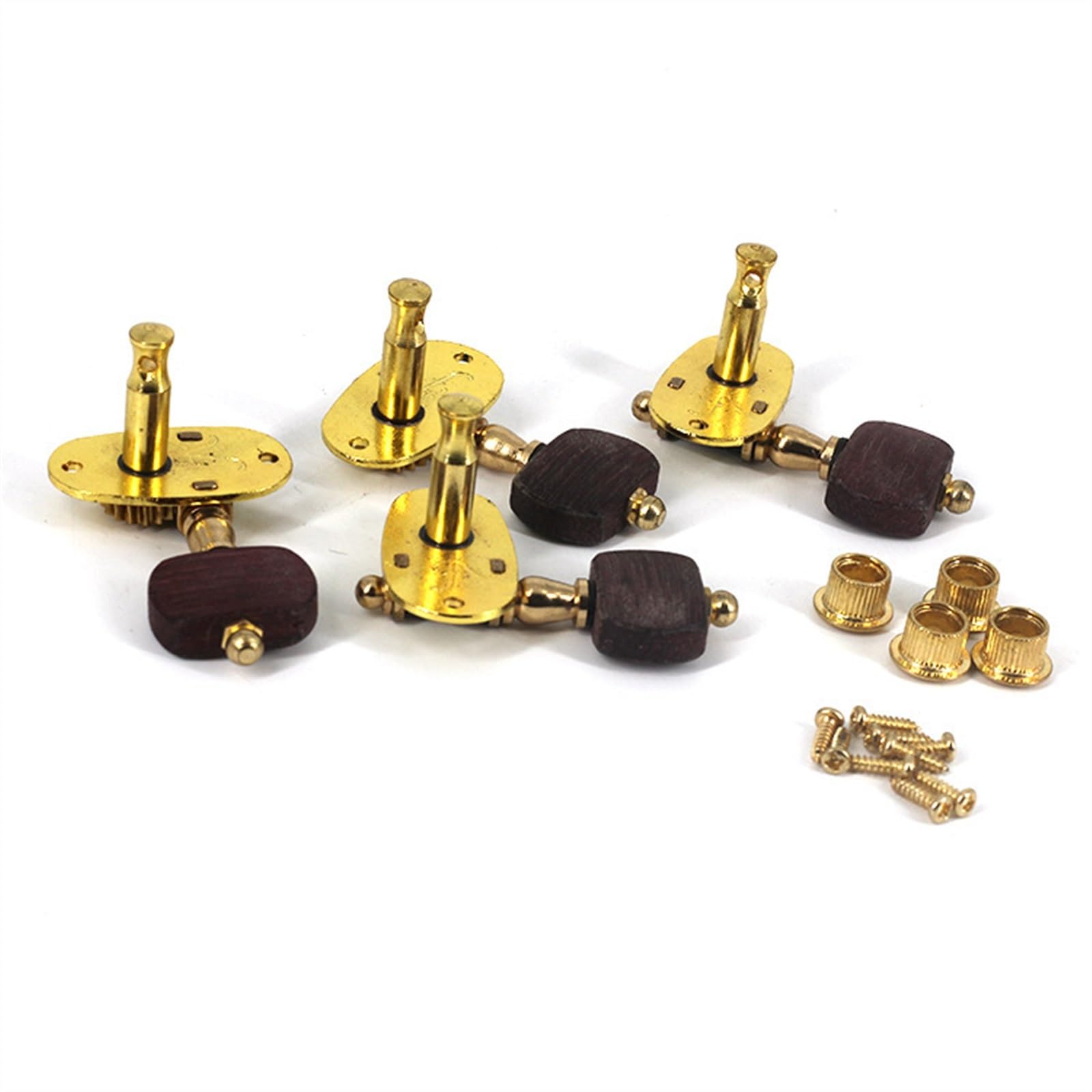 Kit de clavijas de afinación de guitarra Perillas de madera para guitarra Clavijas de afinación Clavijas abiertas Accesorios para instrumentos de cuerda