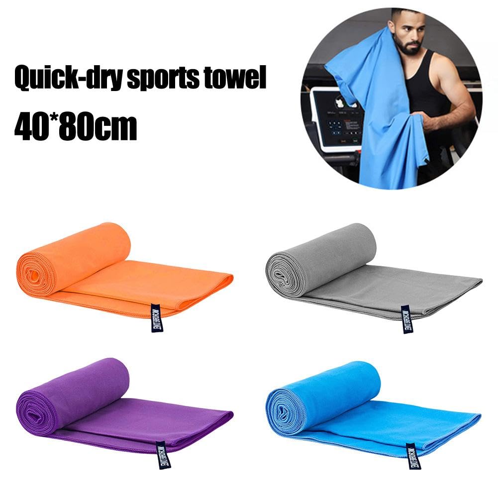 Toalla de microfibra, toalla de gamuza de natación, absorbente de agua, secado rápido, súper absorbente, compacta y ligera, toalla de viaje de secado rápido para gimnasio, fitness, natación, deportes