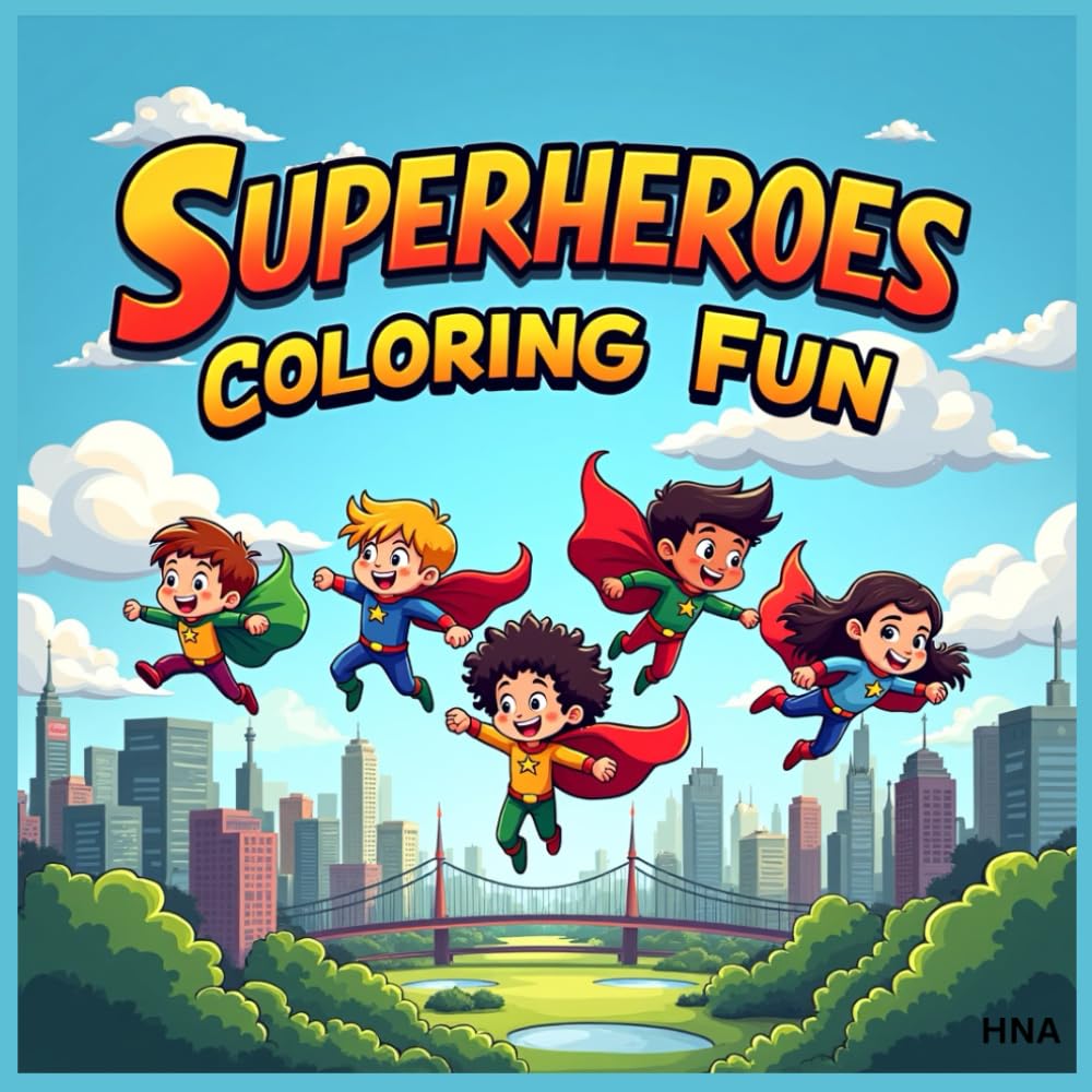 Superheroes Coloring Fun: Heroic Coloring Book for Kids Ages 3–8 (Color the World: Kids’ Mega Coloring Collection for Ages 3-8)