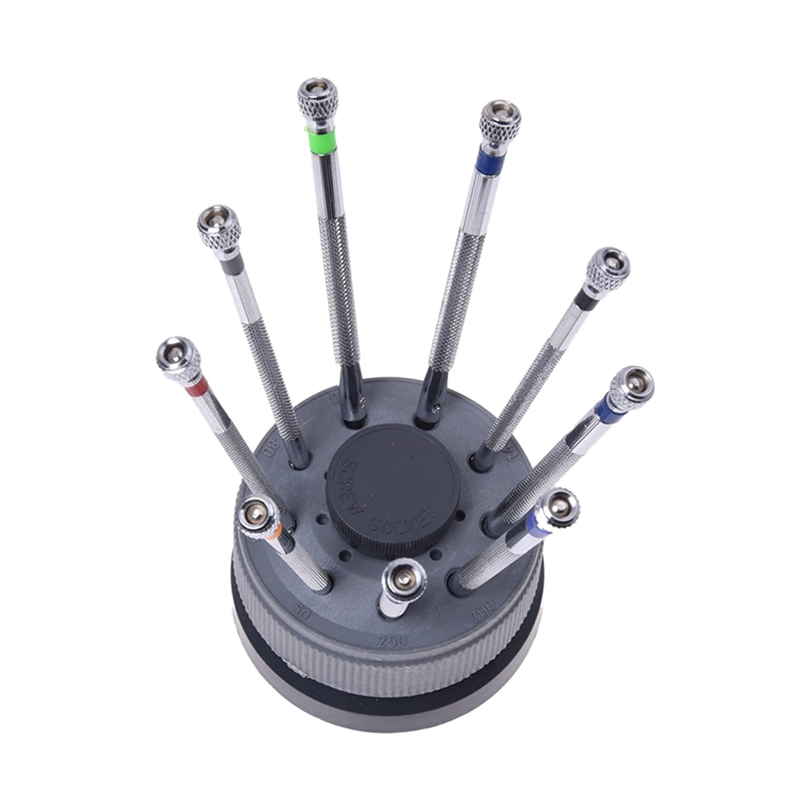 9-teiliges Reparaturwerkzeug-Set mit Schraubendreher und 1 Stück Metallverbindungsstift-Entferner, Einsteller, Uhrenarmband, Armbandteile, Uhrenreparaturwerkzeuge (Bildfarbe)