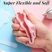 Vista 3 de Paquete de 3 moldes de silicona para hacer paletas con forma de pata de gato para niños, moldes para helados, moldes para hacer helados, accesorios