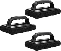 Vista 1 de Luxshiny 3 piezas de cepillo de parrilla raspador de plancha resistente estropajo almohadilla de limpieza de plancha para parrillas de gas de carbón