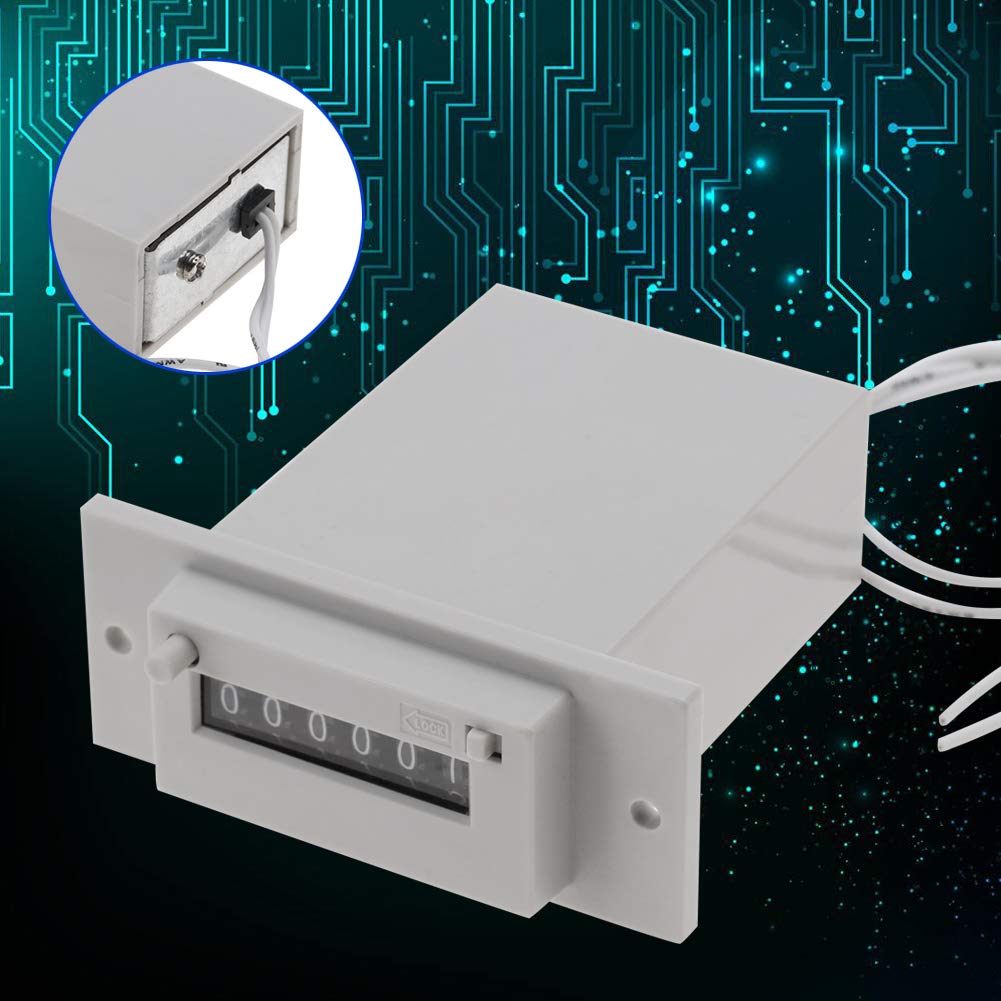 Contatore Impulsi Elettromagnetico 6 Cifre CSK6-YKW DC 24V per Eventi e Automazione Industriale