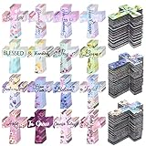 Outus 144 Pieces Magnetic Christian Religious Cross Bookmark Religious Bible Verses Bookmarks Magnetic Page Clips for Women Student School Reading Gifts, 16 Styles (Floral Style)