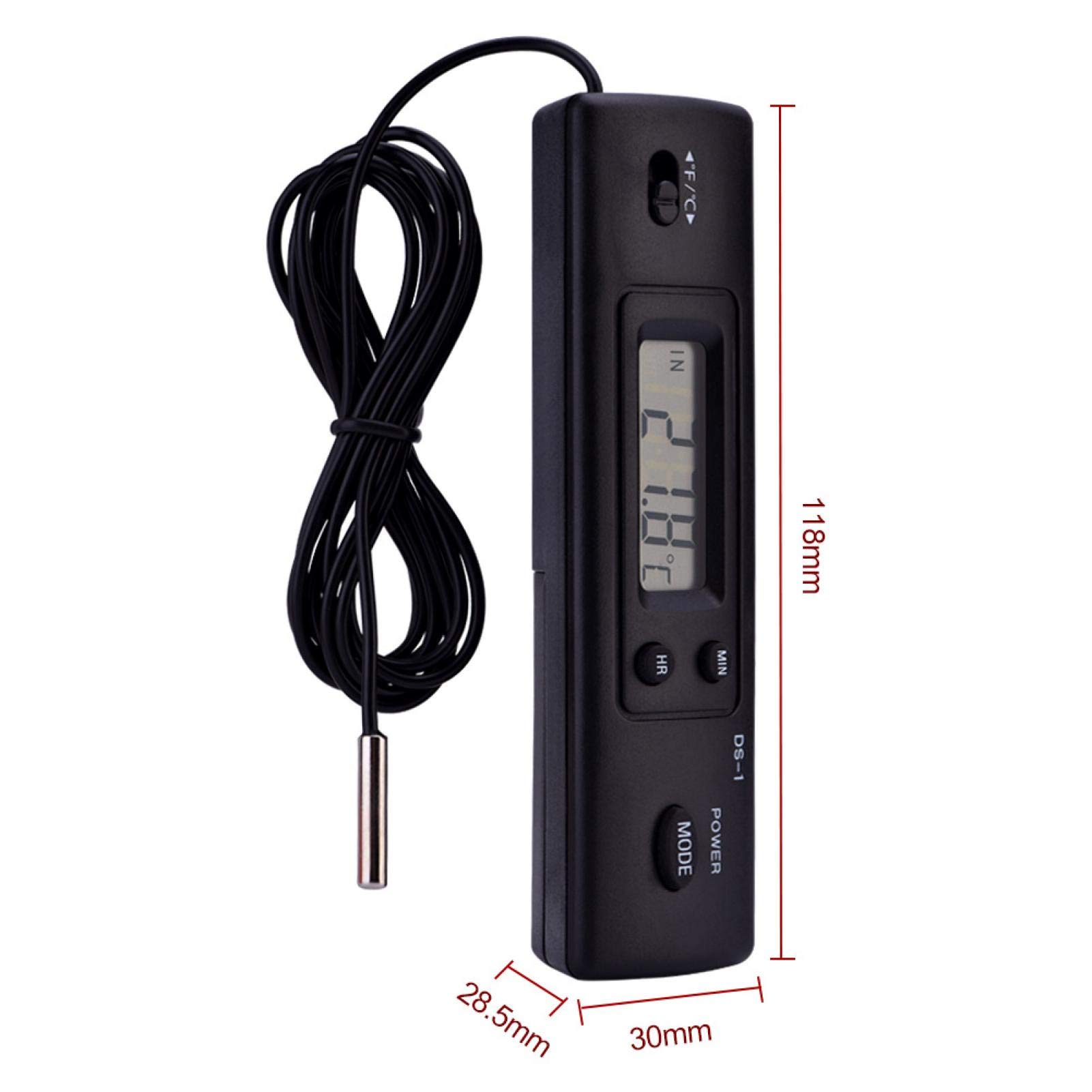 Car Vent Thermometer In Car Automobile Digital Clock Mini