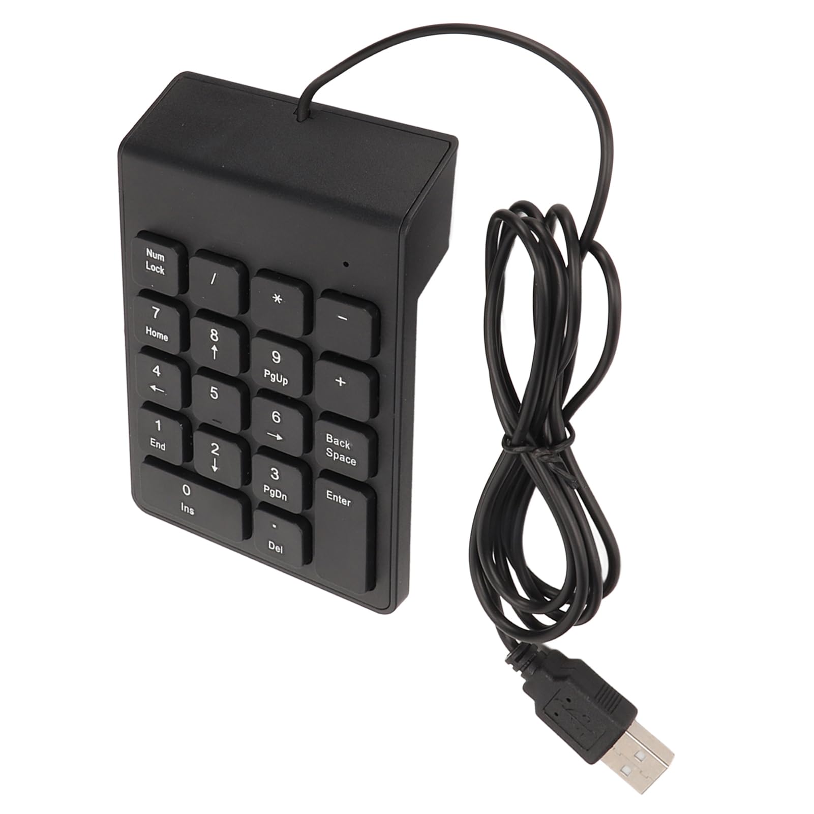 Cosiki Tastierino Numerico Cablato Mini Tastiera Ergonomica Digitazione Confortevole in Ufficio o a Casa 18 Tasti ABS (Silicone)