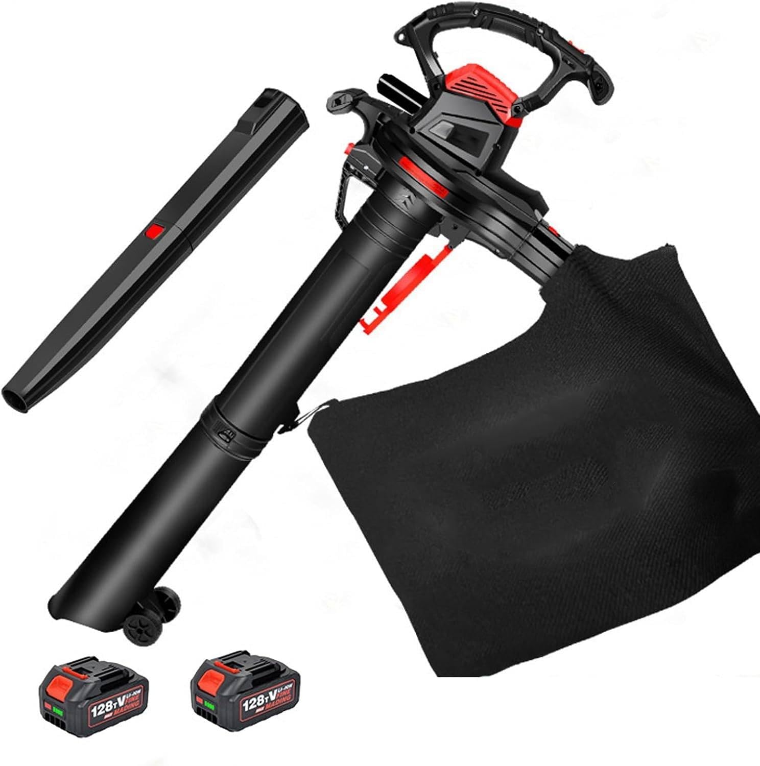 Soffiatore Aspiratore Trituratore Foglie 40V a Batteria, 3-in-1 2batteries