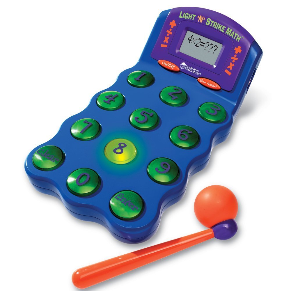 Learning Resources Light 'N' Strike Math Game, Multi-color