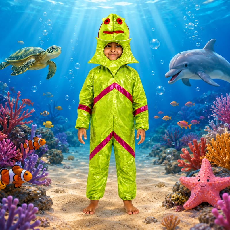 Image of Animal Costume for Kids | Plush Fancy Dress Costume for Boys & Girls |School Fancy Dress, Annual Day, Jungle Theme, Role Play, Halloween & Birthday Party