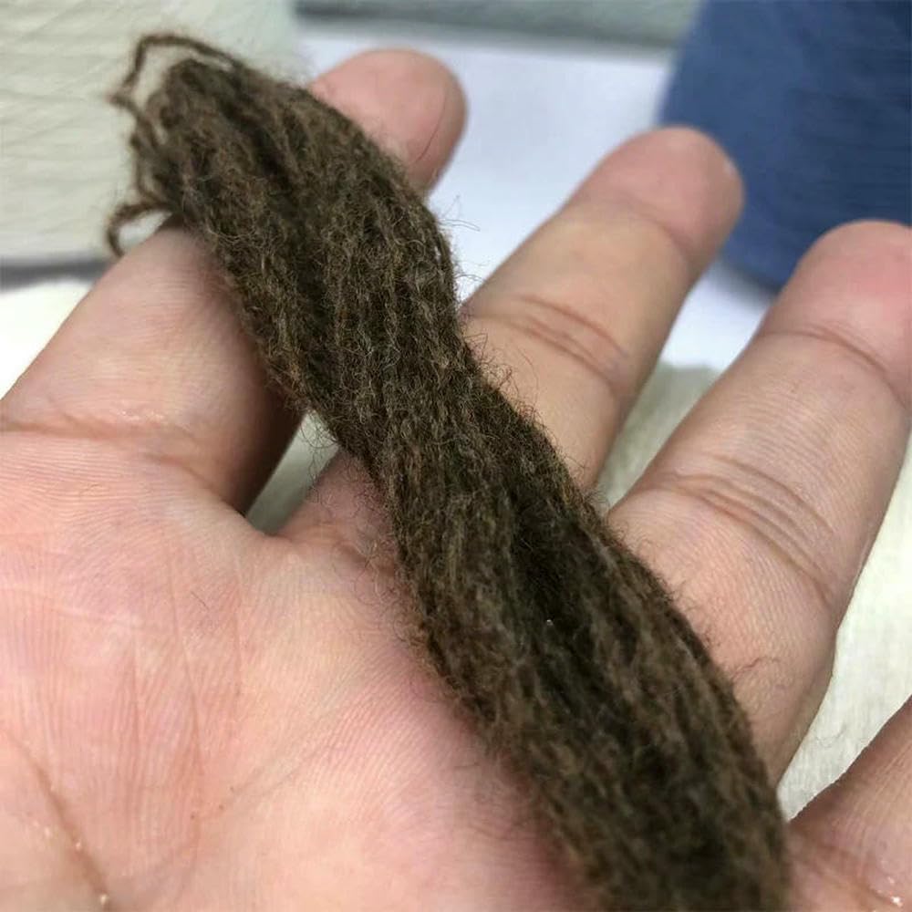 Filato di Lana di Yak Extrafine da 500 g, Filato per Uncinetto Lavorato a Mano, Fai da Te, Sciarpa, Scialle, Materiale Morbido Fatto a Mano