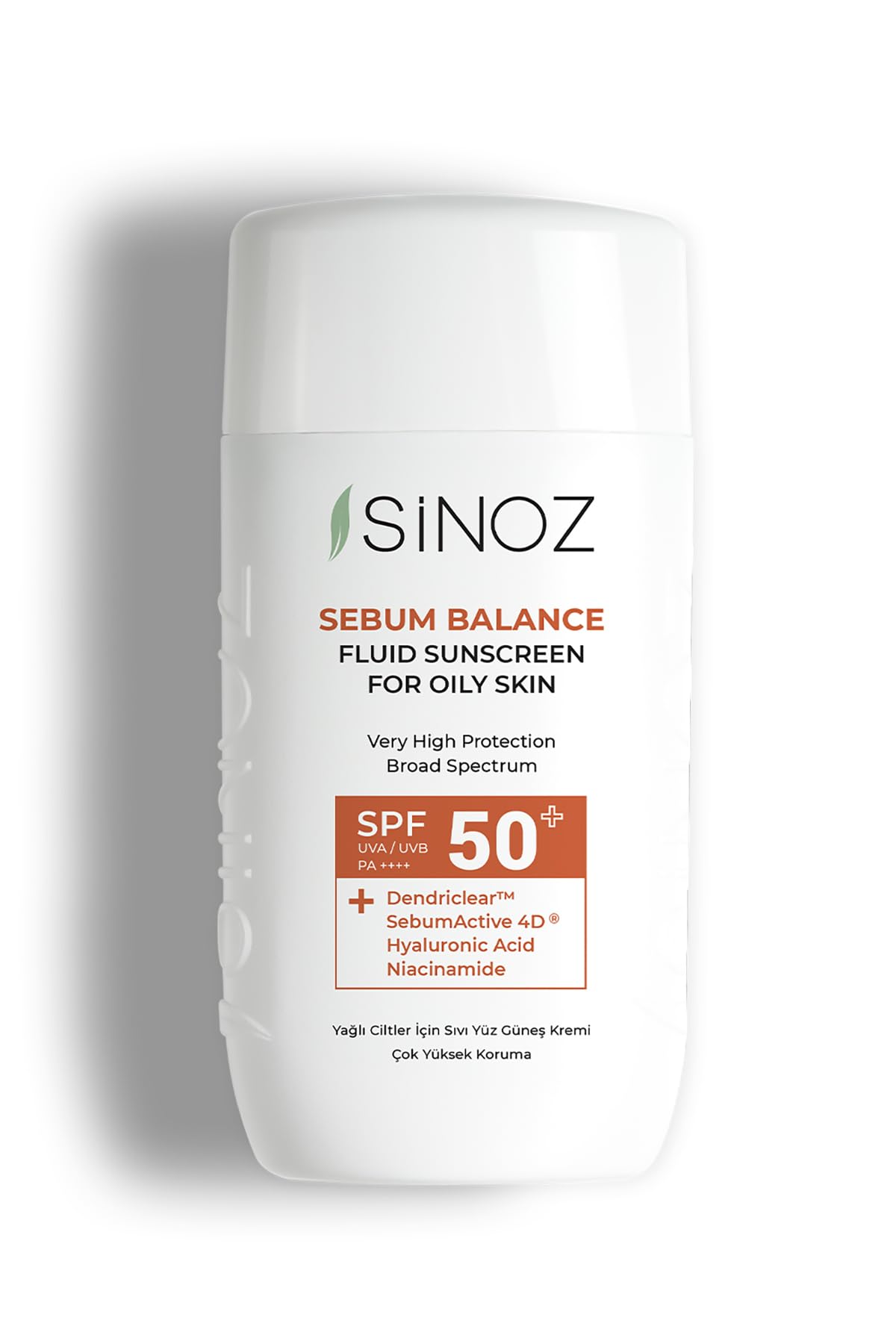 Sinoz Sebum Balance Fluid Sunscreen for Oily Skin SPF50+ / PA++++ - 50ml, 50 ml (Pack of 1)