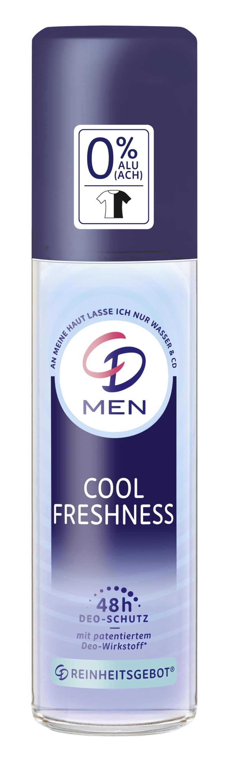 CD MEN Deo Zerstäuber Cool Freshness | 75 ml | Deodorant ohne Aluminiumsalze | frischer Duft | 24 h langanhaltender Schutz | für empfindliche Haut geeignet | vegane Körperpflege