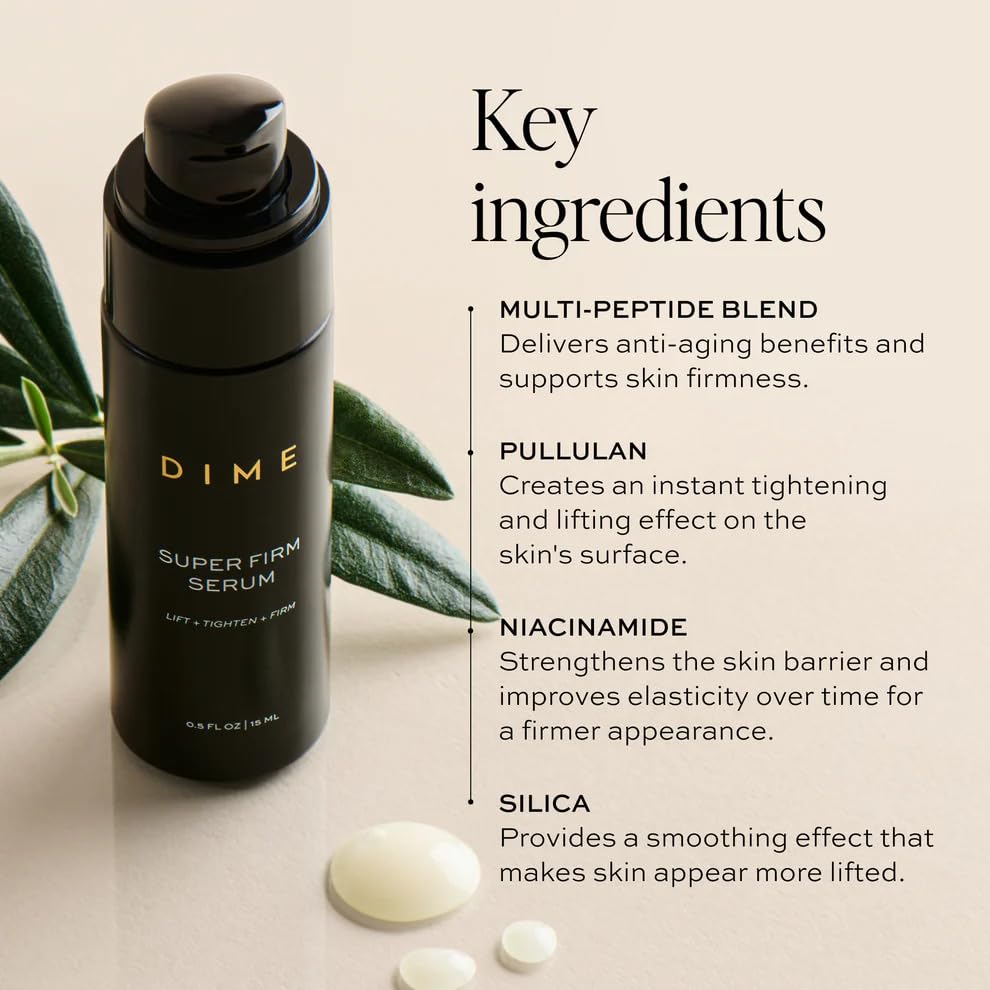 DIME Beauty Super Firm Facial Serum with Niacinamide, 0.50 oz