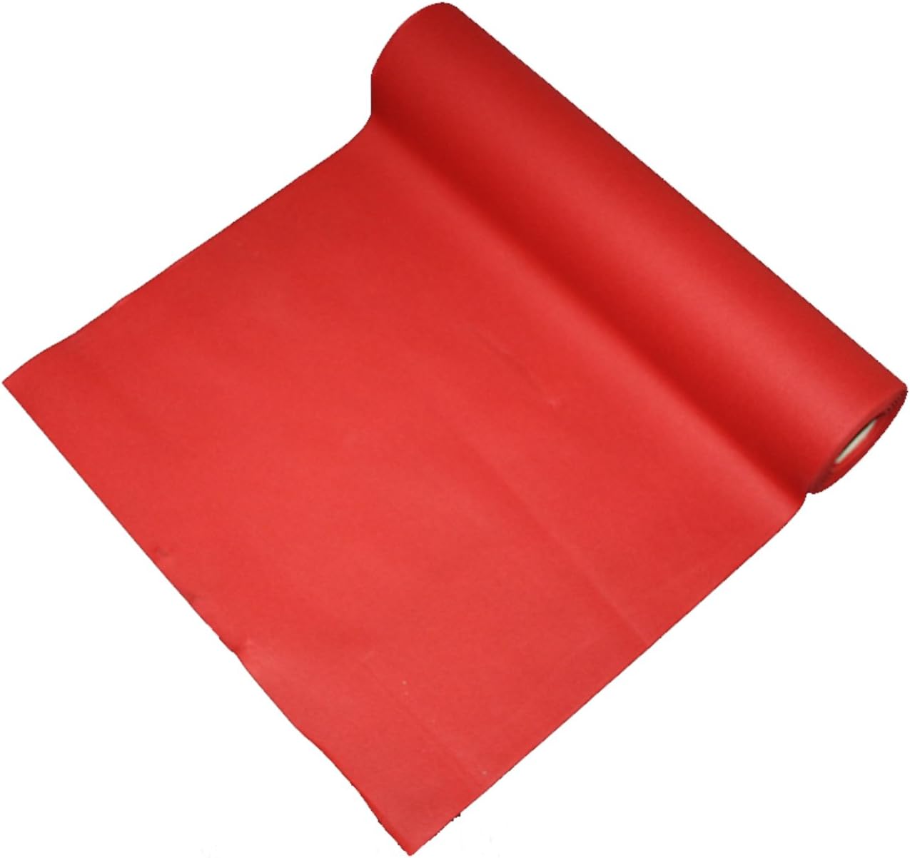 Red table runner 25m x 40cm wide - luxury linen feel airlaid paper x 1 Roll