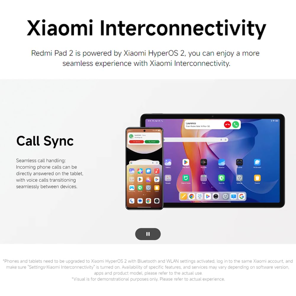 Xiaomi Redmi Pad 2 Mi Tablet, 6GB + 128GB, Grey, 11 inch 2.5K 90Hz