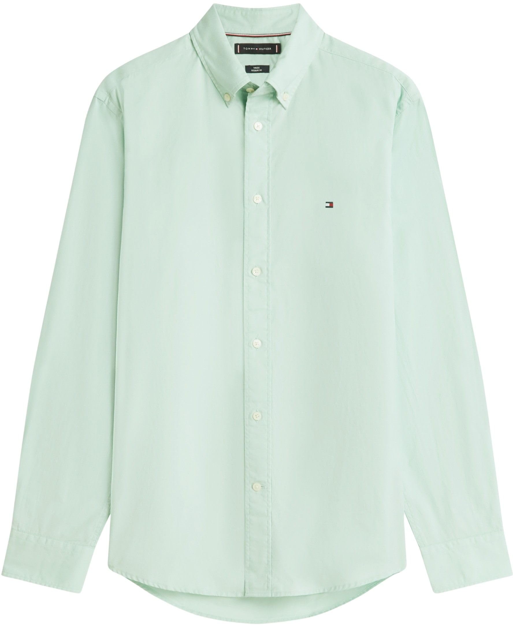 Tommy Hilfiger Uomo Camicia Flex Poplin Solid Regular Fit