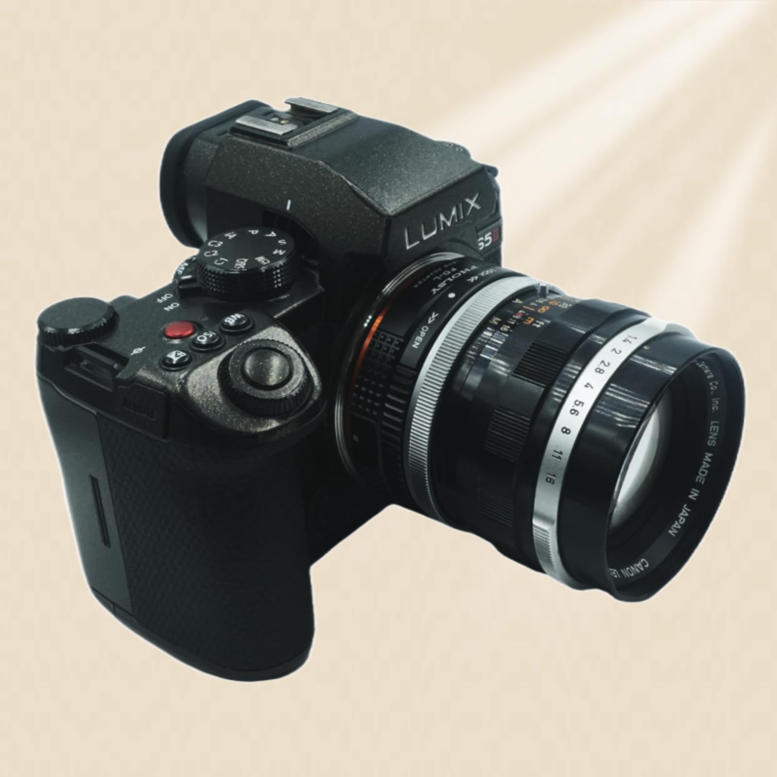 PHOLSY Adaptador de Objetivos FD a LL con Palanca de Apertura para Lente Canon FD FL y Cuerpo de Cámara Leica L Montura para Leica SL2, SL2-S, CL, TL2, Lumix S5, S1, BS1H, Sigma fp, fp L, FD-Leica L