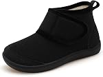 JOINFREE Women's Diabetic Slipper Boots Wide Fleece Lined Non-Slip Winter Booties for Swollen Edema Feet