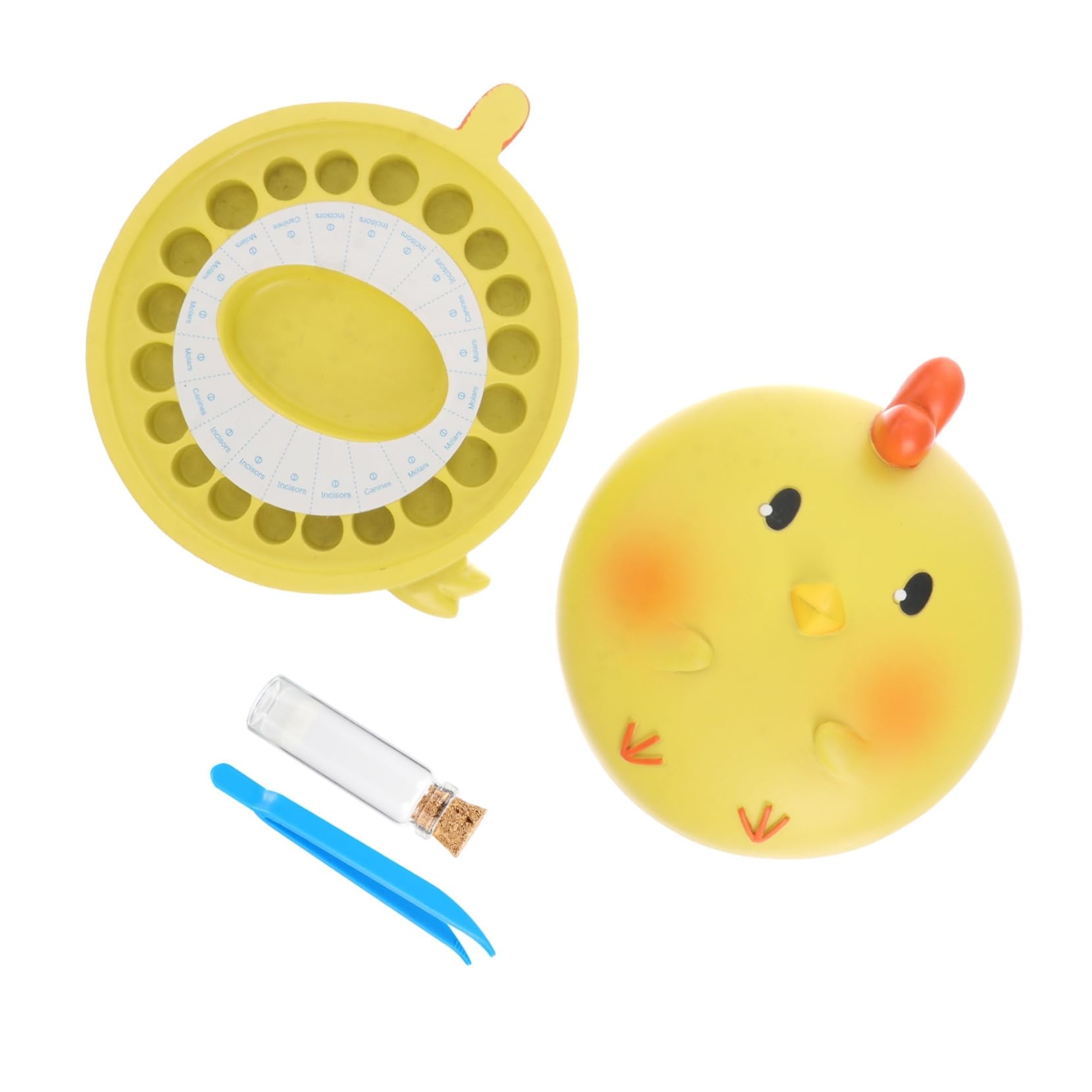 SUPVOX 1 Set Lovely Deciduous Tooth Box Creative Cartoon Animal Design for Storing Teeth for Preserving Memories Safe Material for Use