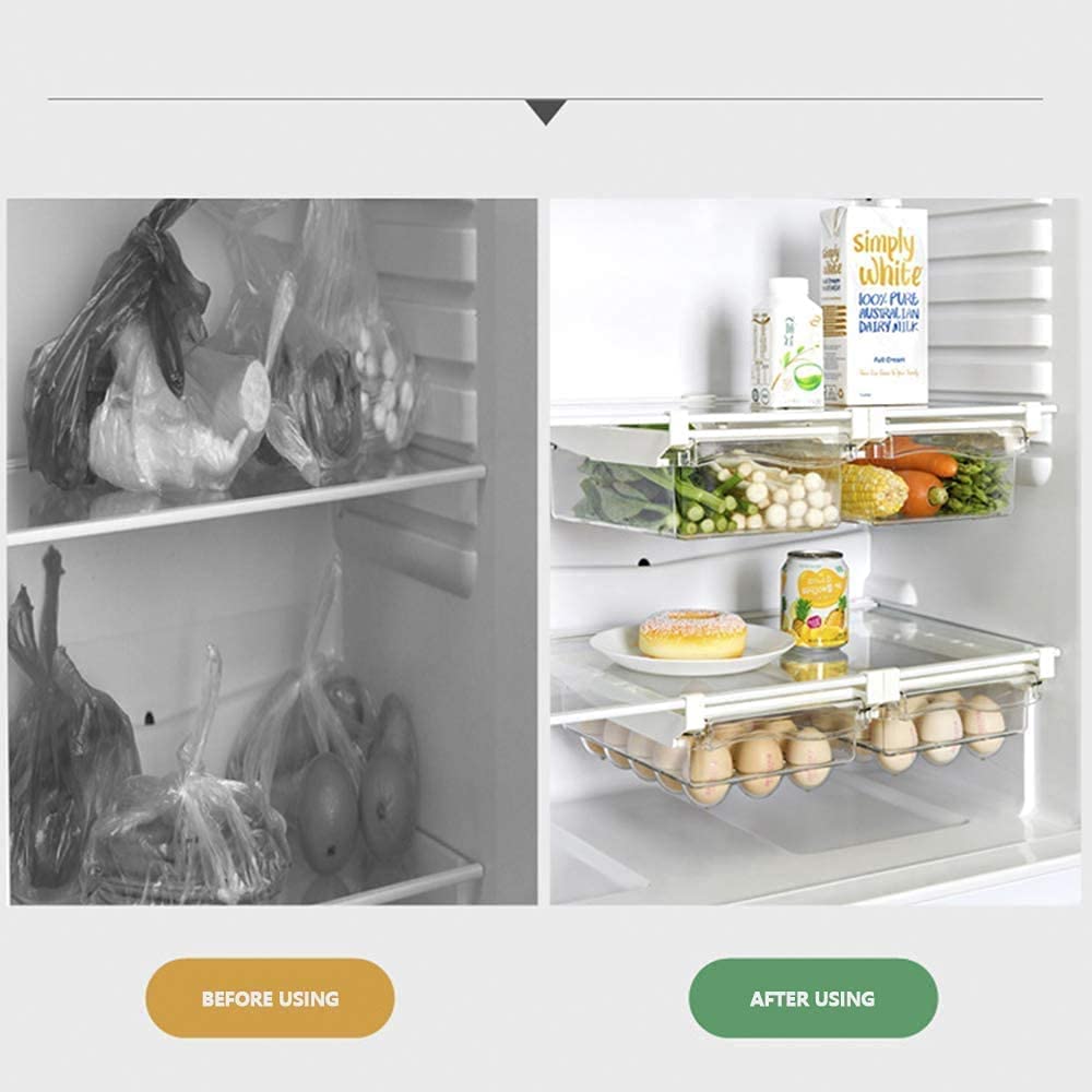 Amazon | 冷蔵庫吊り下げ収納ケース 冷蔵庫トレー 冷蔵庫トレー 卵