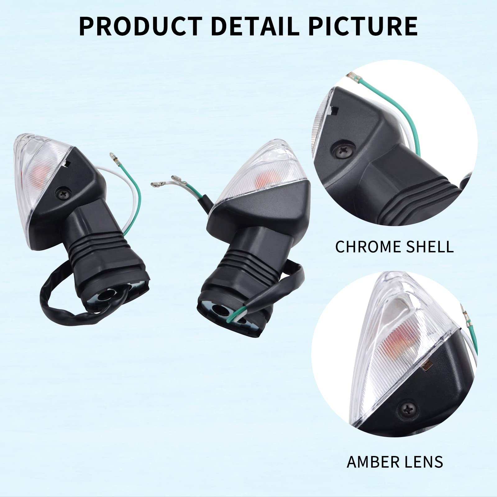 Kawasaki Turn Signal Light Cover Motorcycle Rear Turn Signal Light