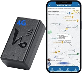 Car GPS Tracker Without Subscription,Tracker Device for Vehicles，4G LTE with Magnetic,Full Global Coverage Long Standby GSM SIM GPS Locator for Vehicle,Car, Kids, Dogs
