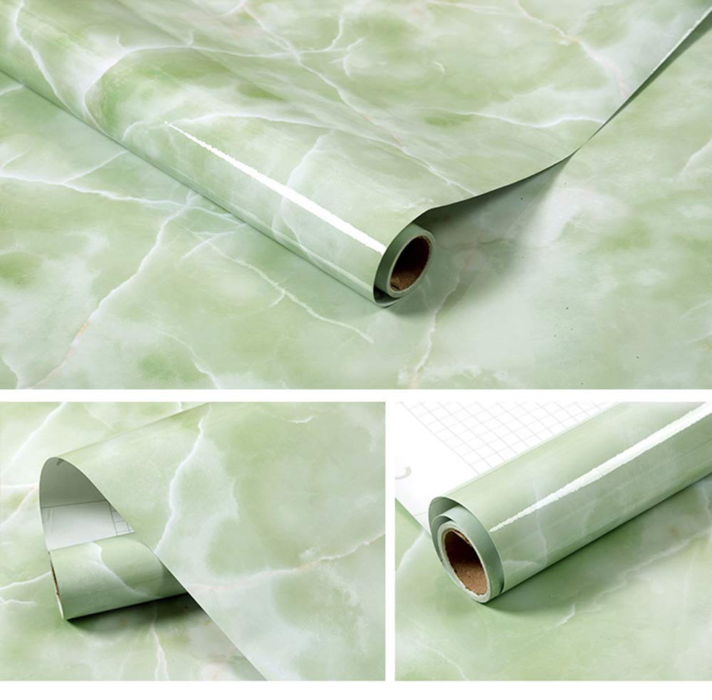 Papier peint adhésif imperméable aspect marbre 80x300cm résistant pour cuisine et murs
