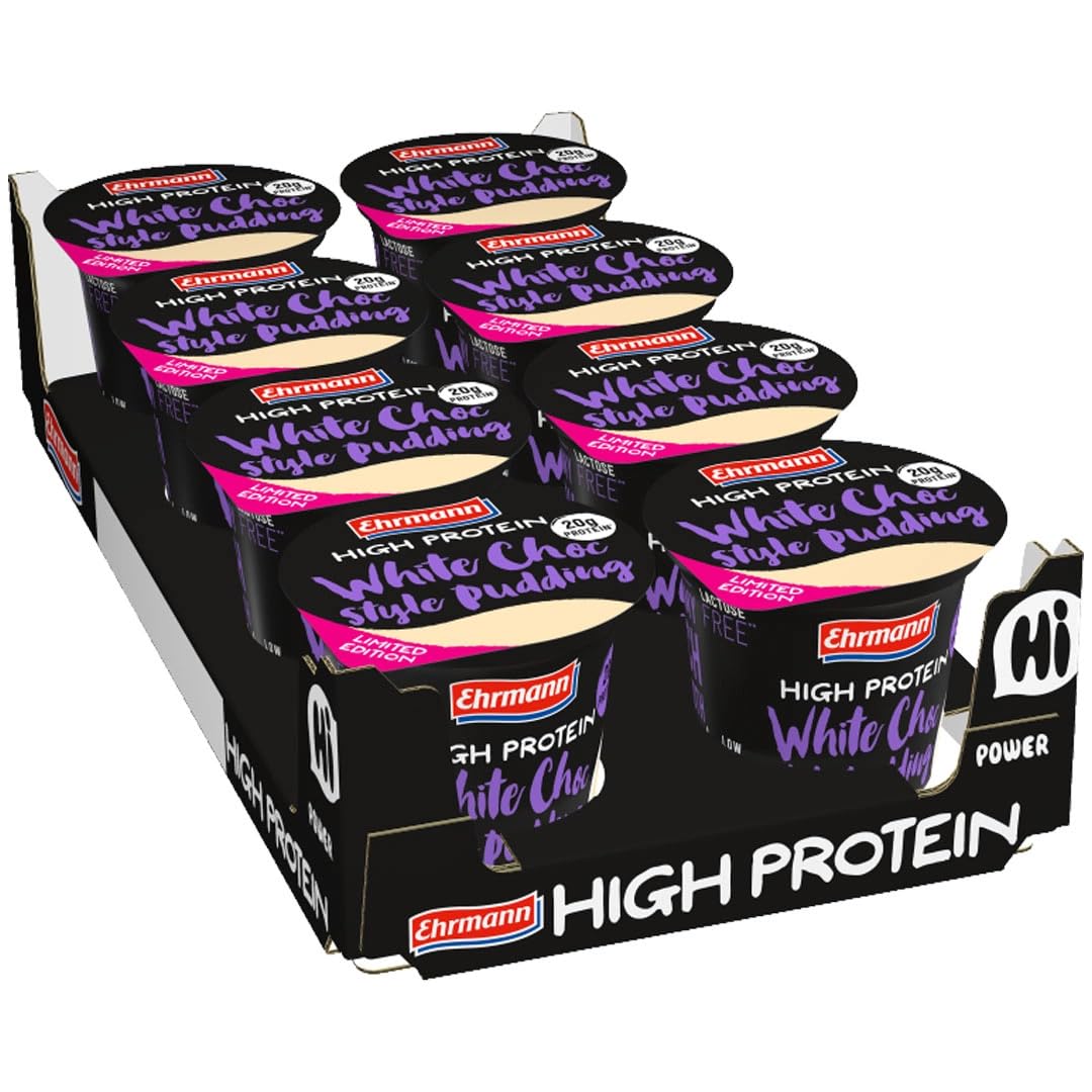 Ehrmann HIGH PROTEIN WHITE CHOC PUDDING 200 gramm x 16 Stück [Frischegarantie]