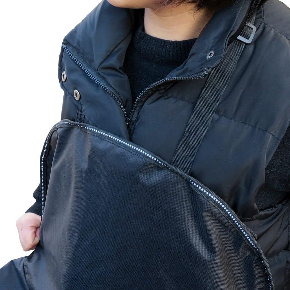 Motorrad Beinwärmer Wasserdicht Winddicht – 420D Oxford Beinschutz für Roller & Mofas – Schnelle Montage Schwarz 40x28cm
