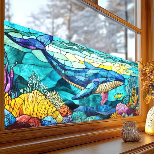Vinilo decorativo para ventana BlissYard Ocean 39.3 x 17.7 in miniatura 3