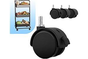 Mute Rubber Replacement Wheels for Rolling Cart - Essentials for Smooth Cart Maneuvers