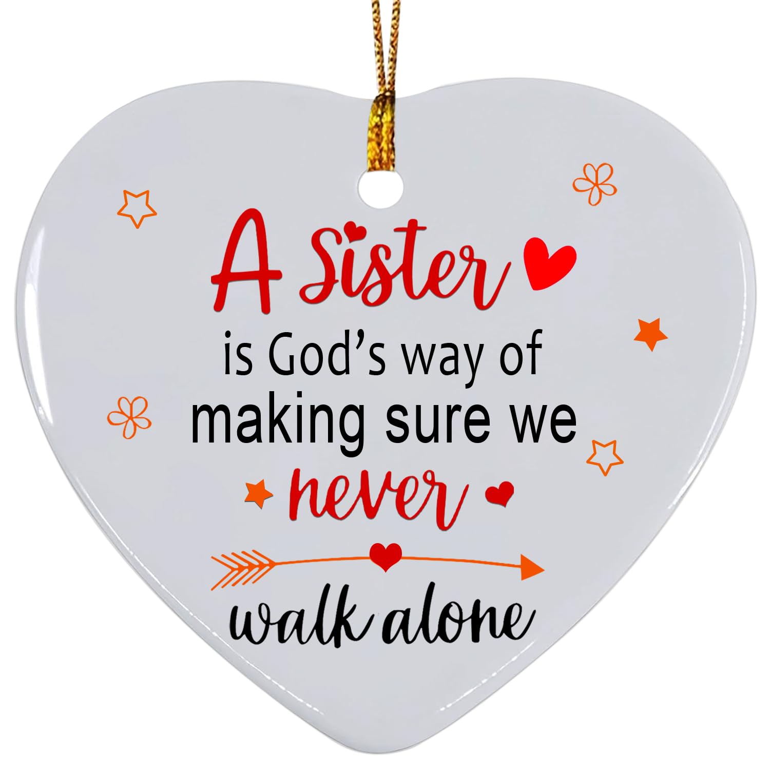 Sister Christmas Ornament 2026, Sister Ornaments for Christmas Tree