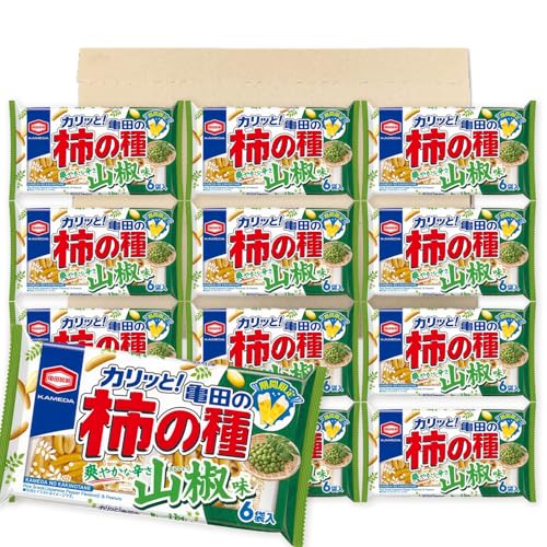 亀田製菓 亀田の柿の種 山椒味 164g ×12袋セット PSJBOX 柿ピー 柿の種 米菓 せんべい