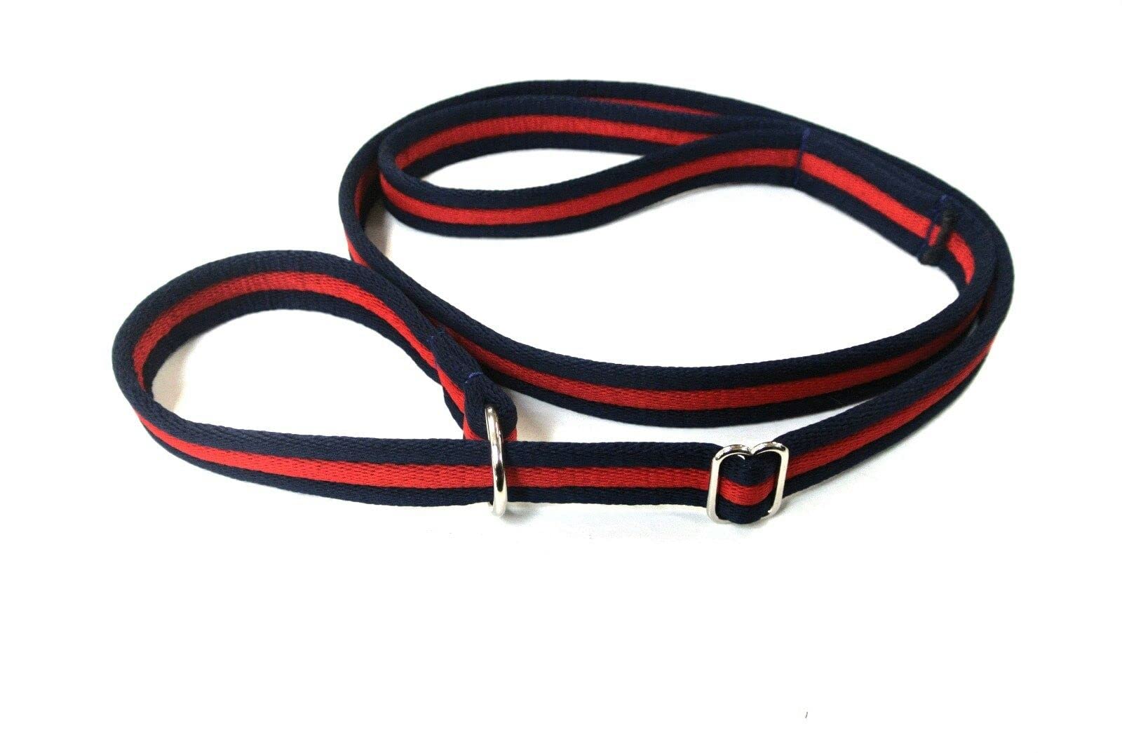 Dog Slip Lead Training Walking Leash 60" Long Obedience Slip On Dog Lead Soft Comfortable Air Webbing In (Navy/Red, 20mm) โ image 1