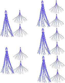 Toddmomy Fishing Lures 15 Pcs Octopus Soft Bait Fishing baits Fishing Lure Fake Fish baits wear-Resistant Bait Decorative Reusable Fishing Baits