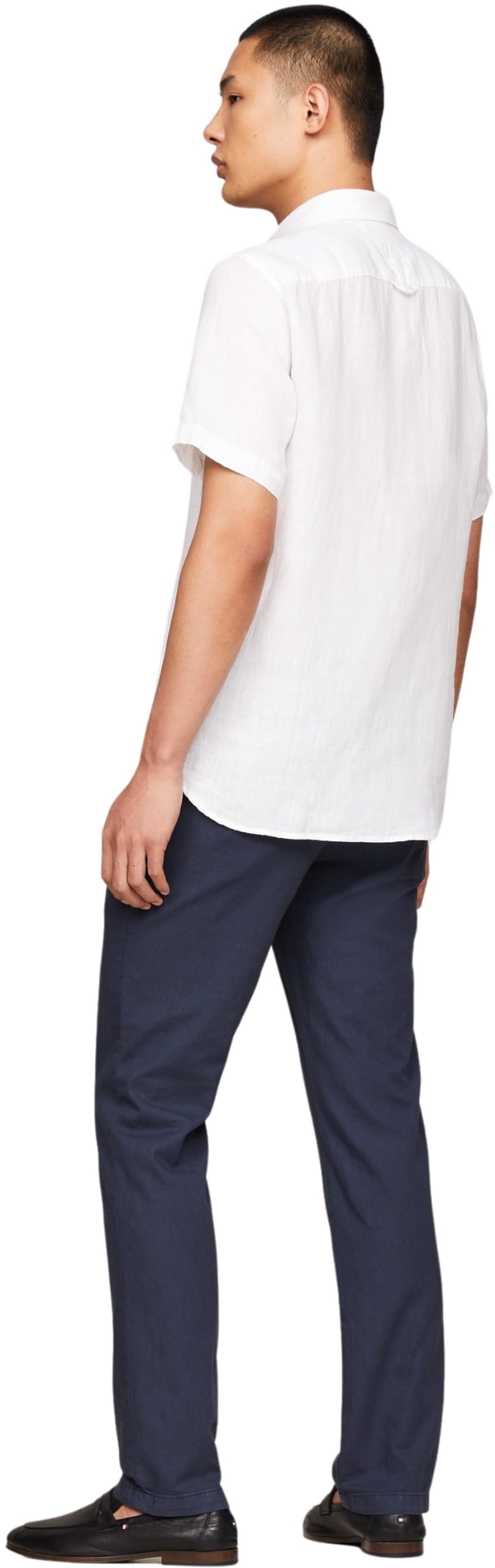 Tommy Hilfiger Pigment Dyed Linen RF Shirt S/S Mw0mw35207 Camisas Casuales Hombre (Pack de 1)