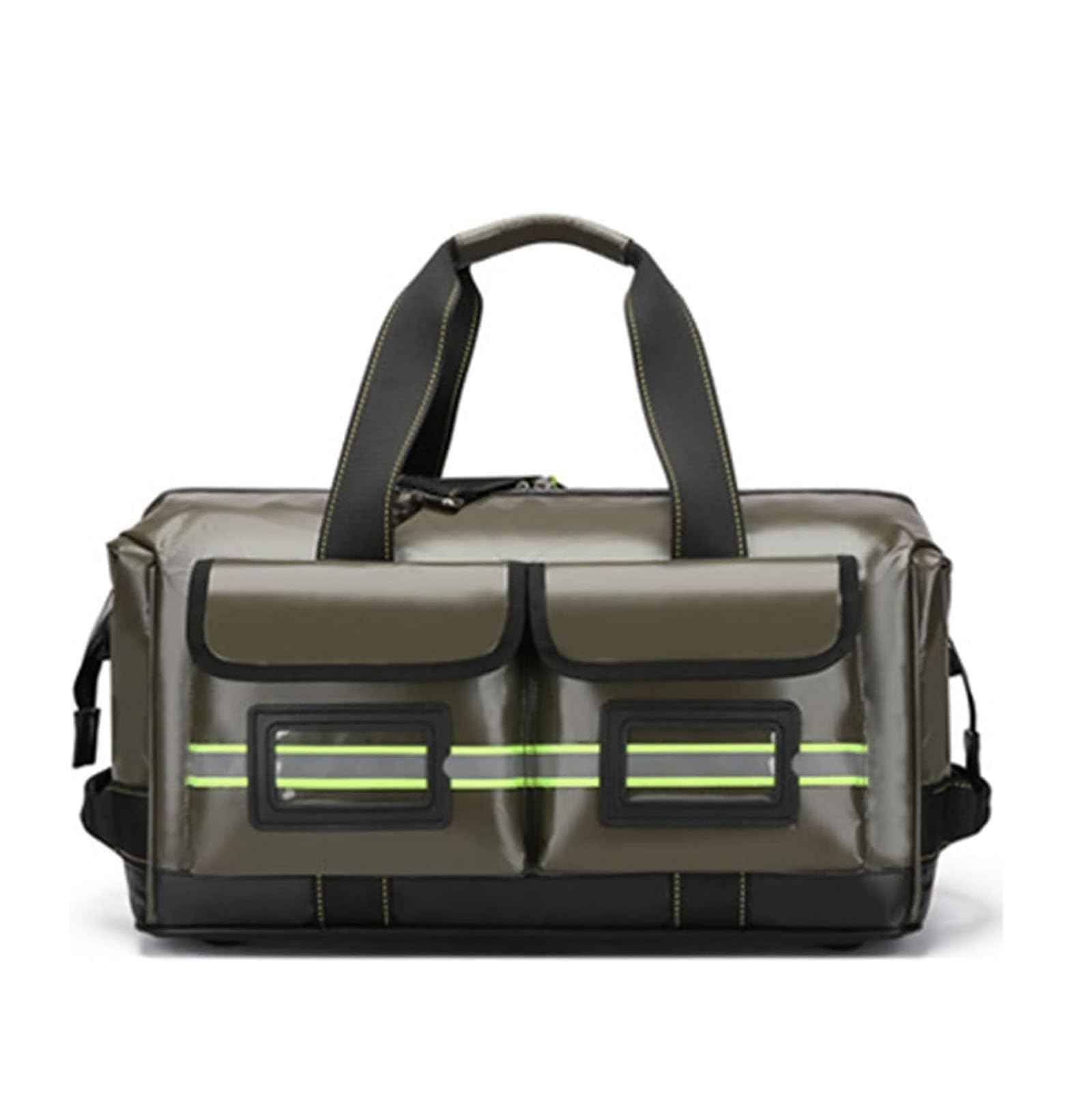 Borsa di Pronto Soccorso Vuota per Pronto Soccorso, Borsa di Pronto Soccorso con Tasche Multiple, Ideale per traumi, Assistenza domiciliare, Infermiere(Green)